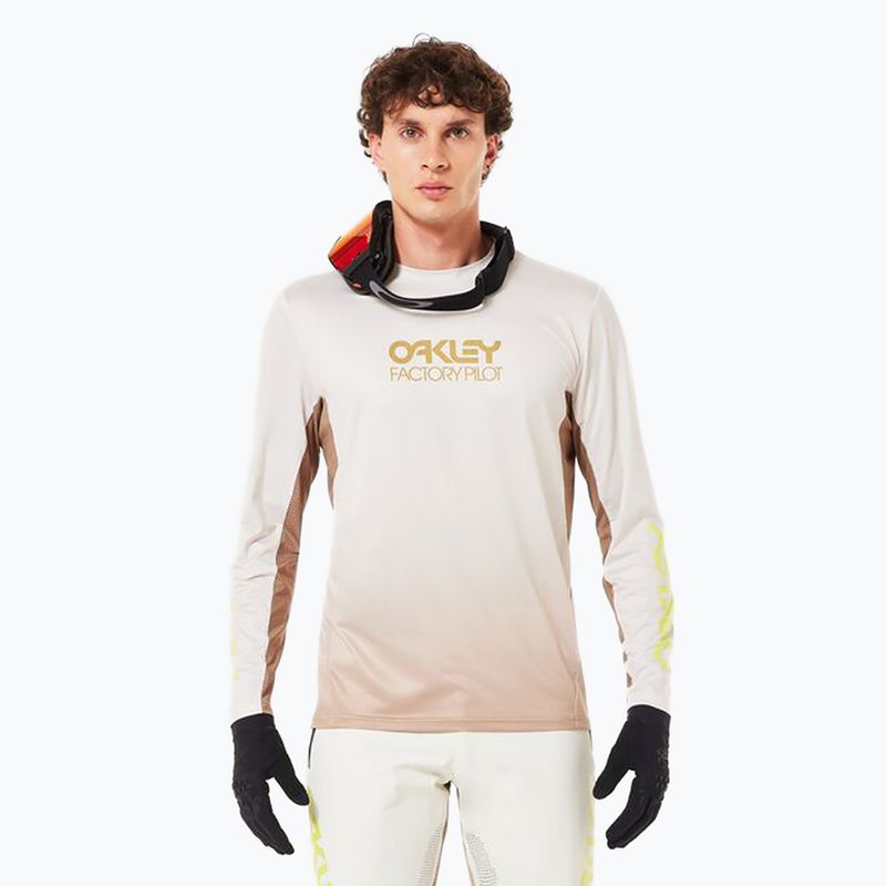 Pánský cyklistický dres Longsleeve Oakley Maven Coast 2.0 LS gradient pebble mist
