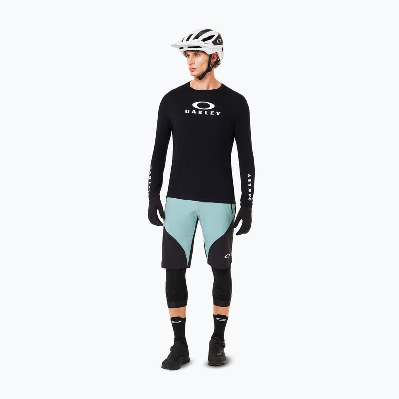 Pánské cyklistické tričko Longsleeve Oakley Seeker Flow LS02E blackout 2