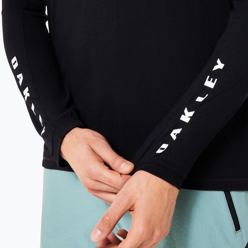Pánské cyklistické tričko Longsleeve Oakley Seeker Flow LS02E blackout 5