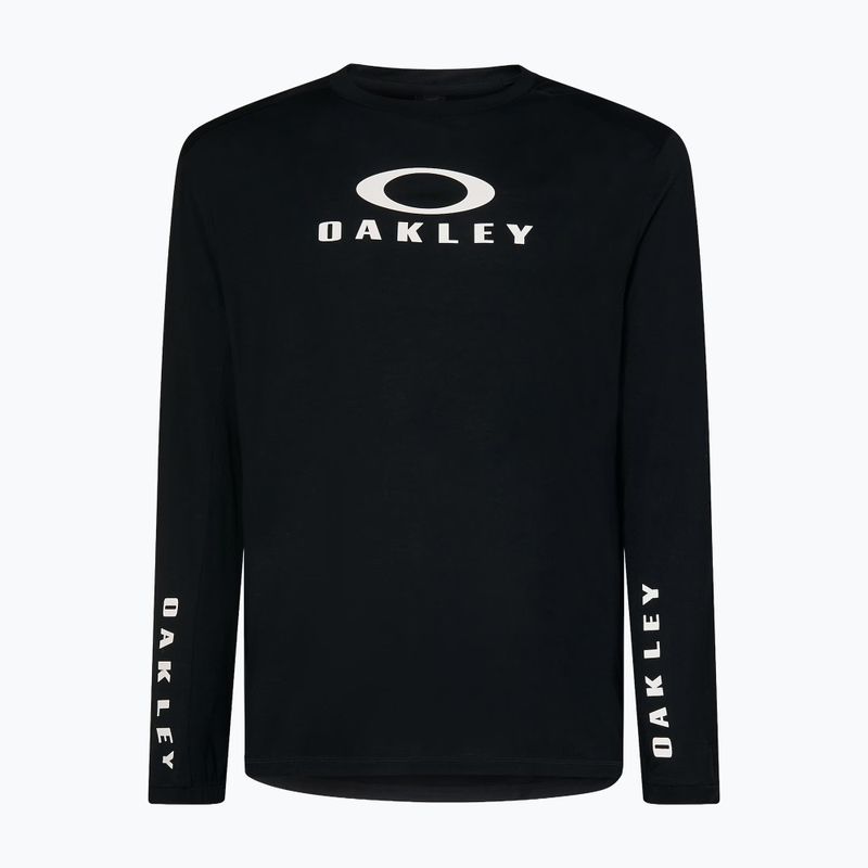 Pánské cyklistické tričko Longsleeve Oakley Seeker Flow LS02E blackout 7