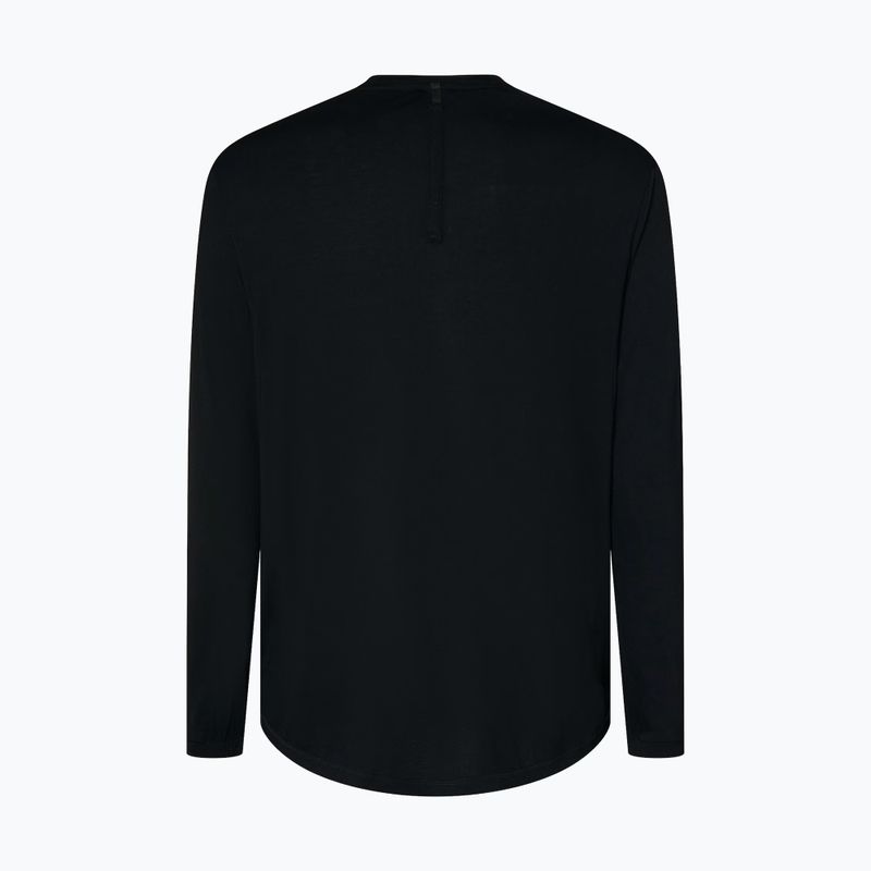 Pánské cyklistické tričko Longsleeve Oakley Seeker Flow LS02E blackout 8