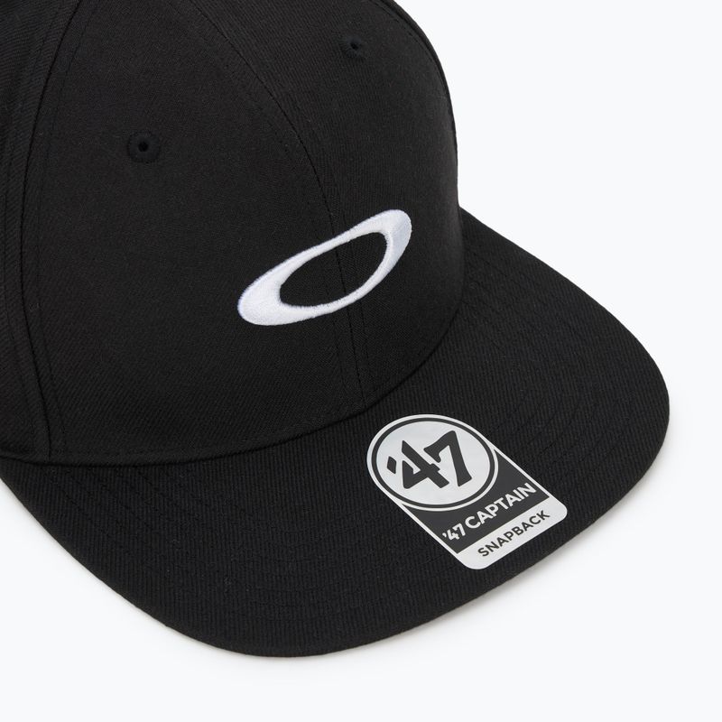 Pánská kšiltovka Oakley 47 B1B Ellipse blackout/white 3