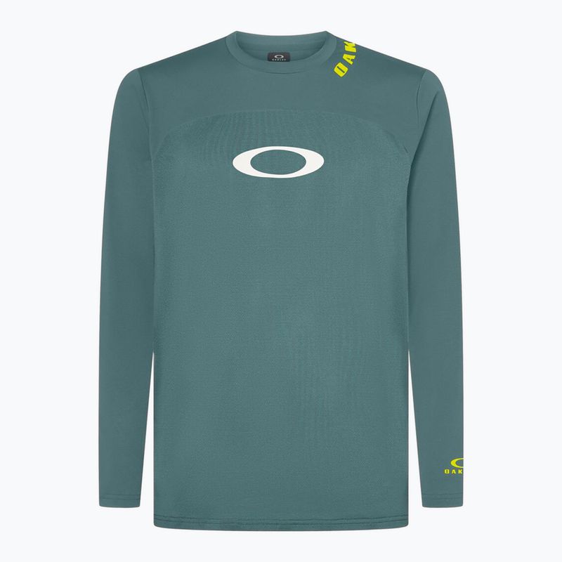 Pánský cyklistický dres Longsleeve Oakley Free Ride RC pacific