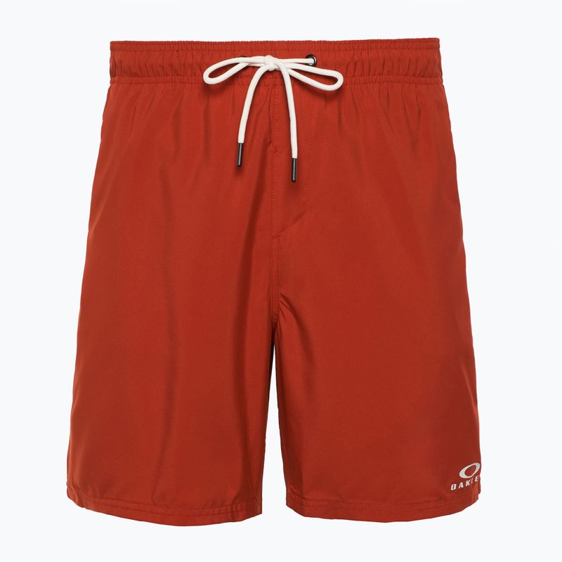 Pánské plavecké šortky Oakley Clear Lake 18" Volley flame red