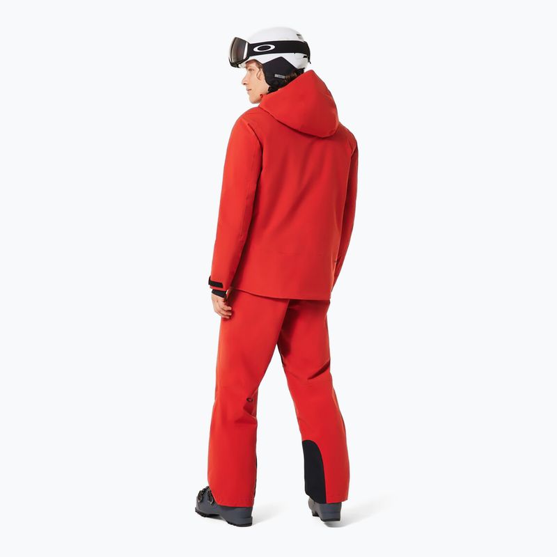 Pánské lyžařské kalhoty Oakley Canopy Insulated flame red 3