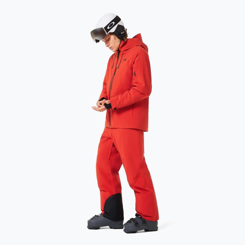 Pánské lyžařské kalhoty Oakley Canopy Insulated flame red 4