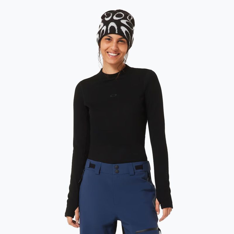 Dámská termoakční mikina Oakley Spruce Wool Base Layer blackout