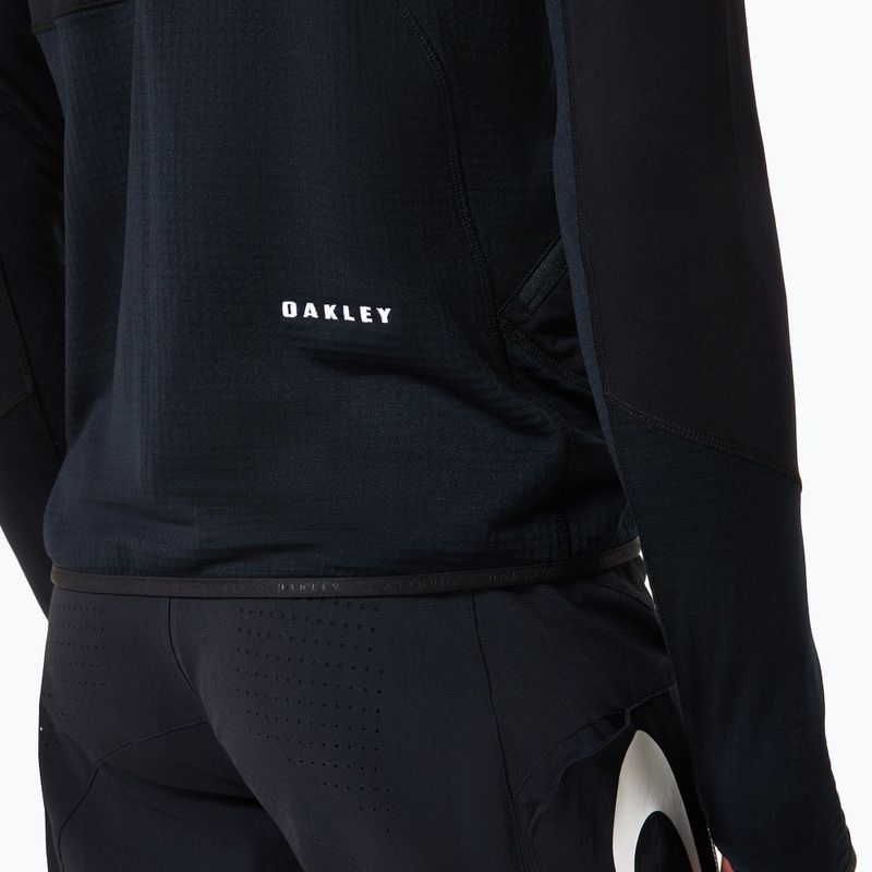 Cyklistická mikina Oakley Canopy Full Zip Hoodie blackout 7