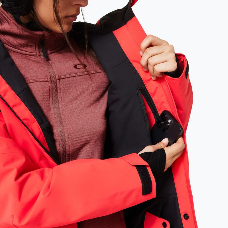 Dámská lyžařská bunda Oakley Canopy Insulated hibiscus red 9