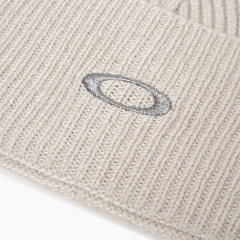 Zimní čepice Oakley Ellipse Ribbed Beanie mist/cement 3
