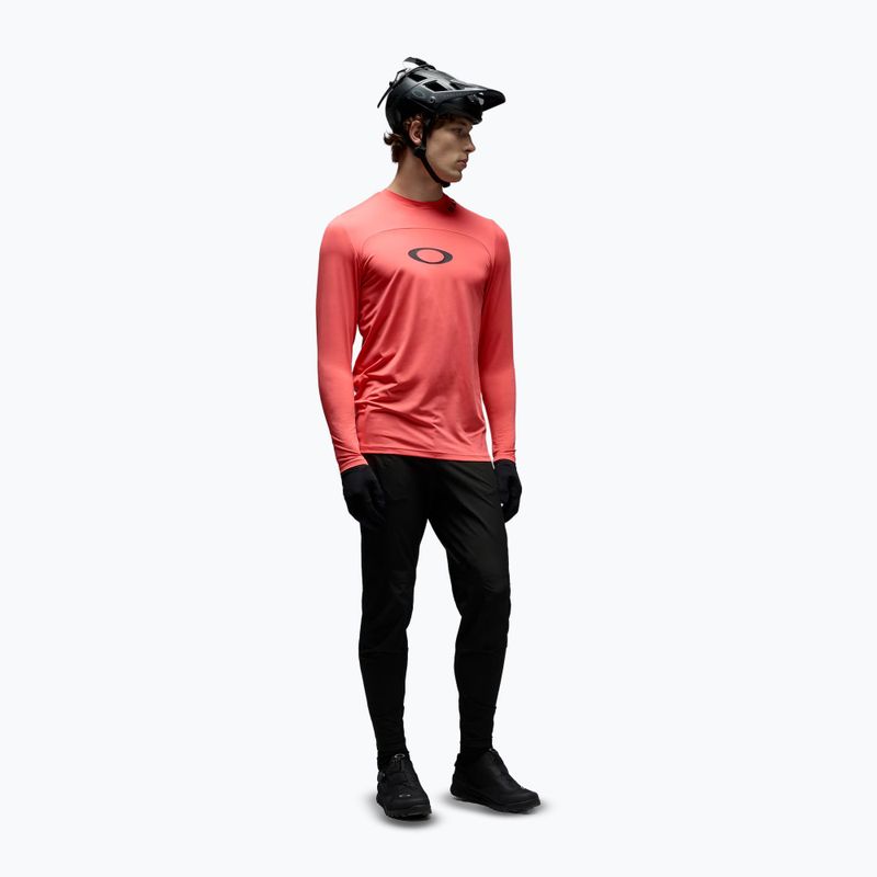 Pánské cyklistické triko Longsleeve Oakley Free Ride RC paloma 2