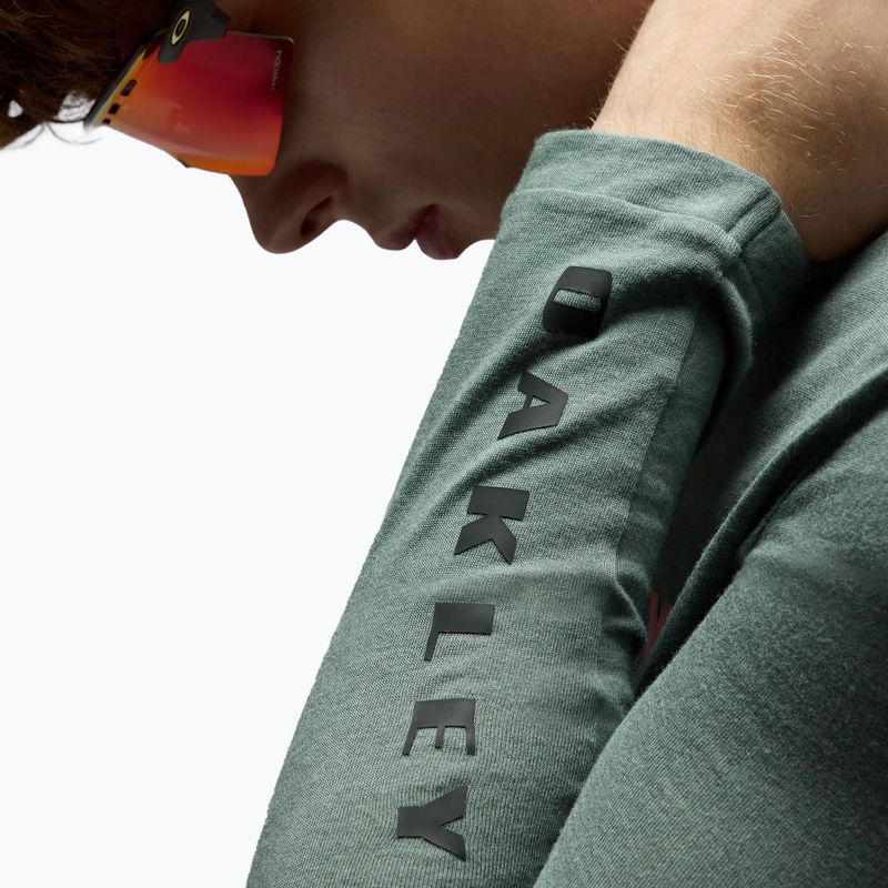 Pánské cyklistické tričko Longsleeve Oakley Seeker Flow LS74O aviator green 4