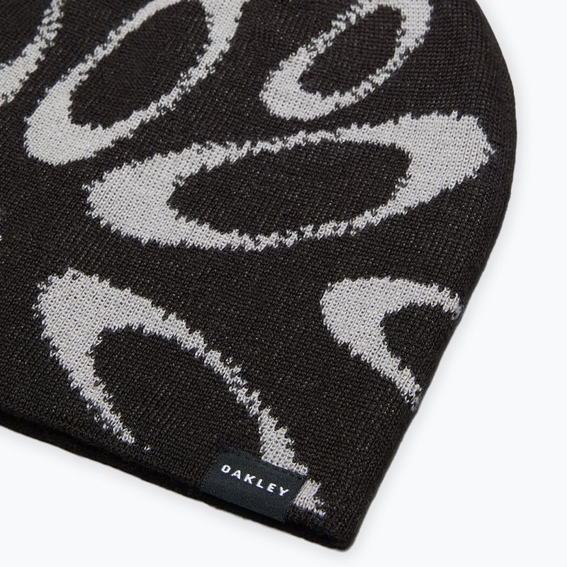 Zimní čepice Oakley Ellipse Graphic Beanie black/grey 3
