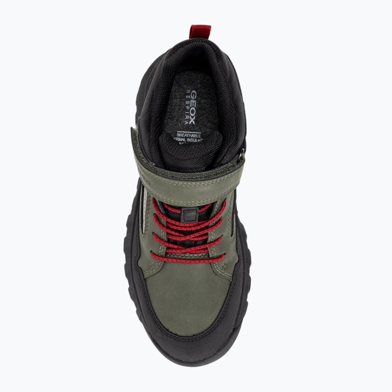 Juniorské boty  Geox Simbyos Abx dark green/red 6