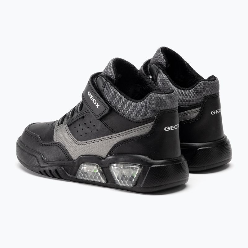 Dětské boty Geox Illuminus black/dark grey 3