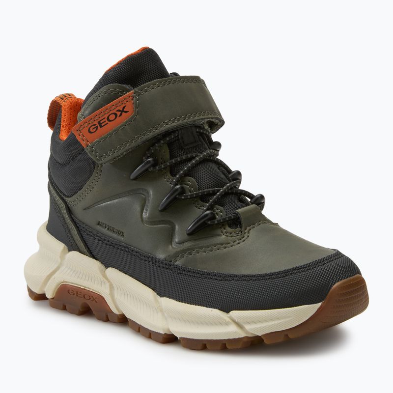 Juniorské boty  Geox Flexyper Plus military/orange