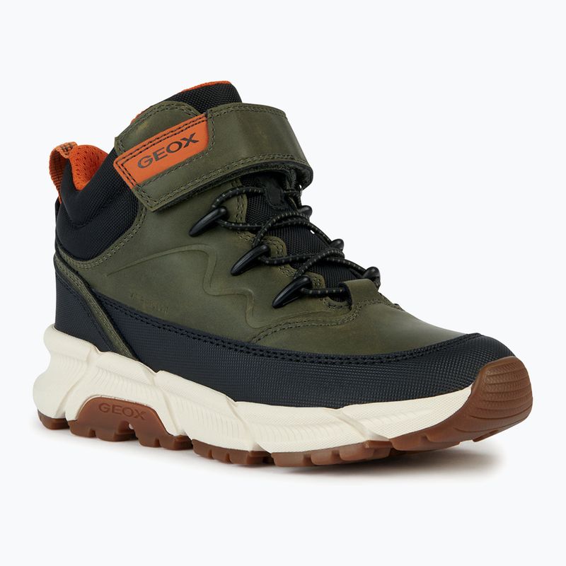 Juniorské boty  Geox Flexyper Plus military/orange 8