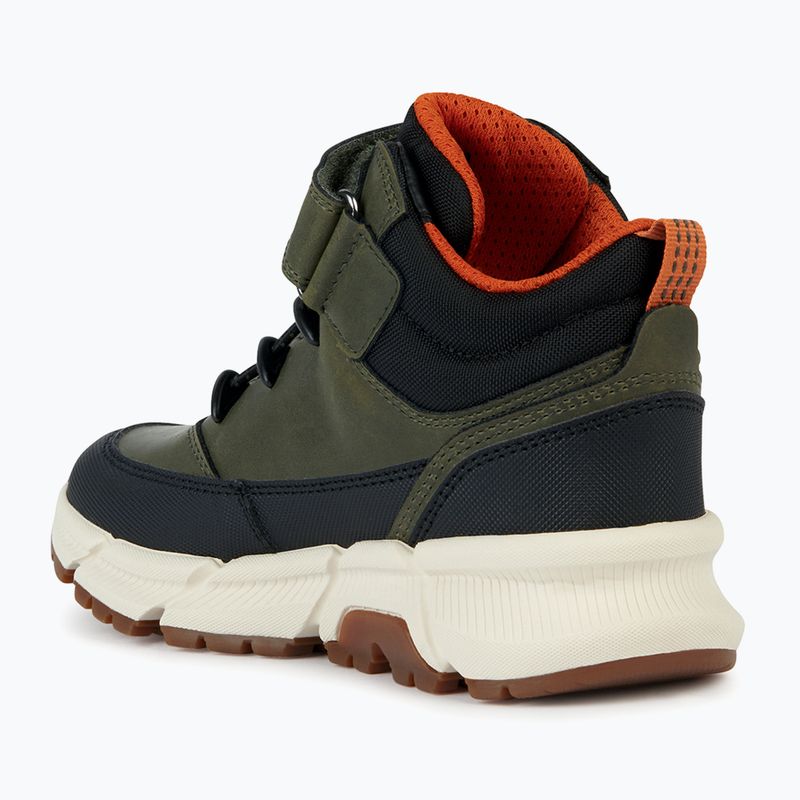 Juniorské boty  Geox Flexyper Plus military/orange 10