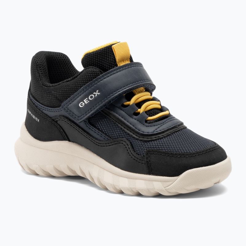 Juniorské boty  Geox Simbyos Abx navy/gold