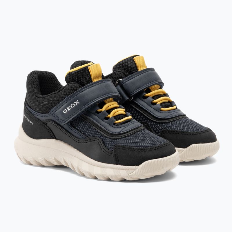 Juniorské boty  Geox Simbyos Abx navy/gold 4