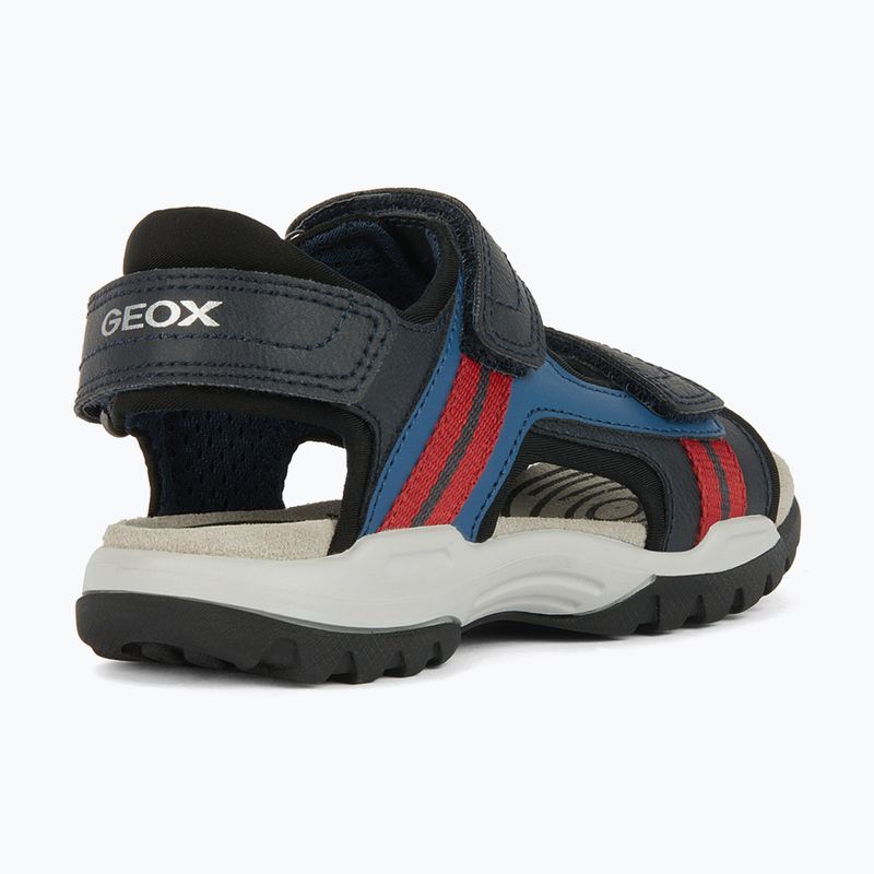 Juniorské sandály Geox Borealis ocean blue/red 11