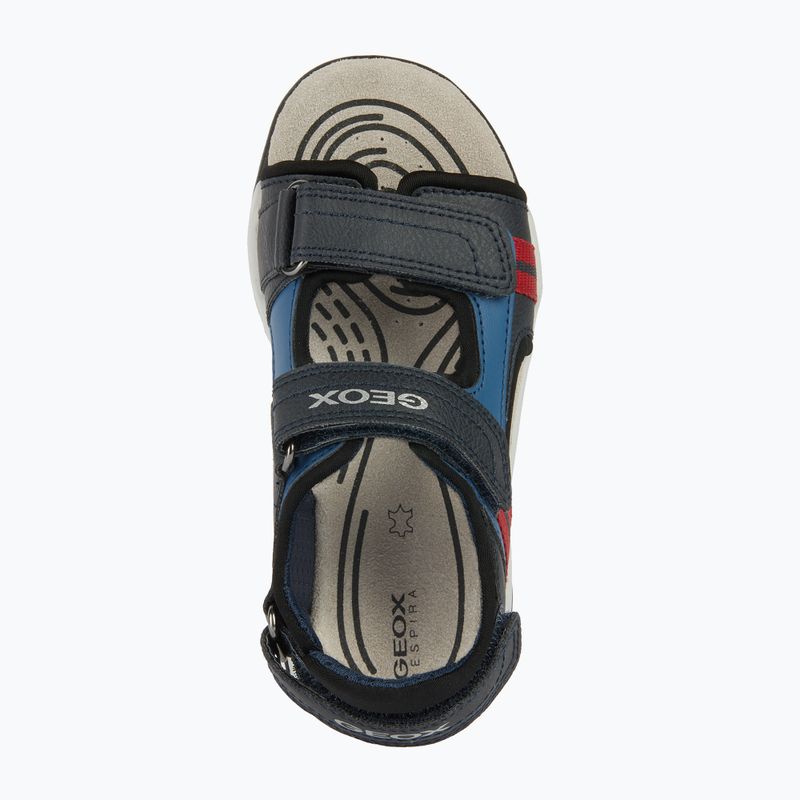 Juniorské sandály Geox Borealis ocean blue/red 13