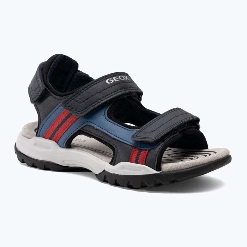 Juniorské sandály Geox Borealis ocean blue/red
