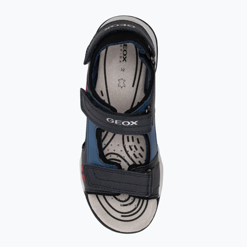 Juniorské sandály Geox Borealis ocean blue/red 5