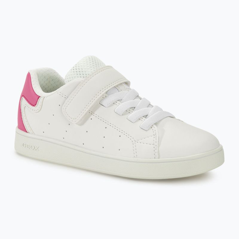 Boty junior Geox Eclyper white/fuchsia 