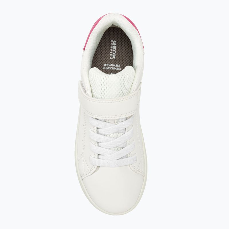 Boty junior Geox Eclyper white/fuchsia  5