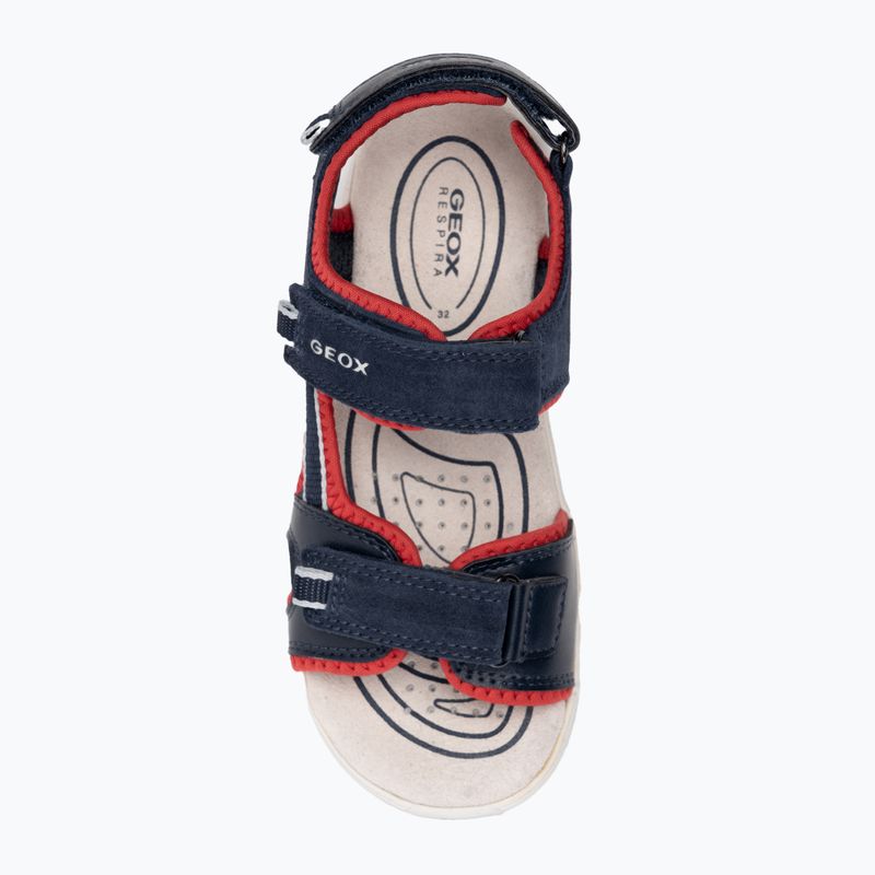 Juniorské sandály Geox Alben ocean blue/red 5