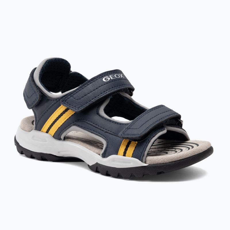 Juniorské sandály Geox Borealis ocean blue/gold