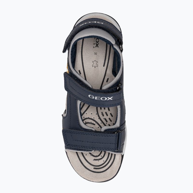 Juniorské sandály Geox Borealis ocean blue/gold 5