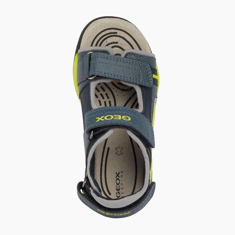 Juniorské sandály Sandály Geox Borealis avio/lime 13