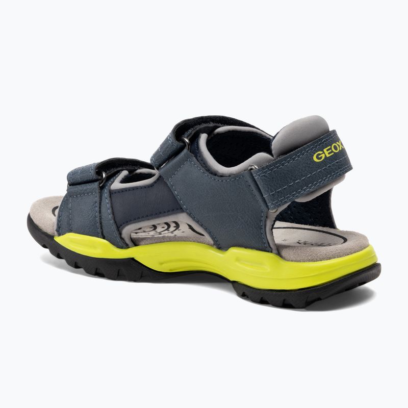 Juniorské sandály Sandály Geox Borealis avio/lime 3