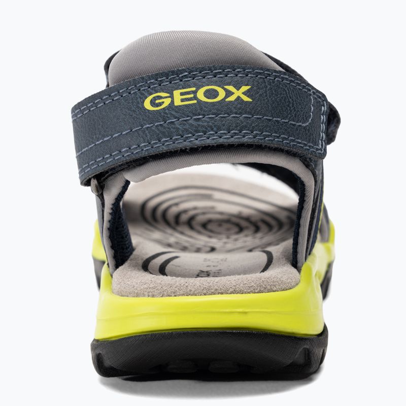 Juniorské sandály Sandály Geox Borealis avio/lime 6