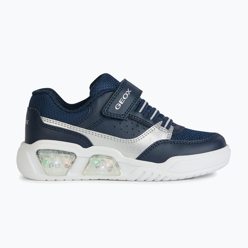 Boty junior Geox Illuminus ocean blue/silver  11