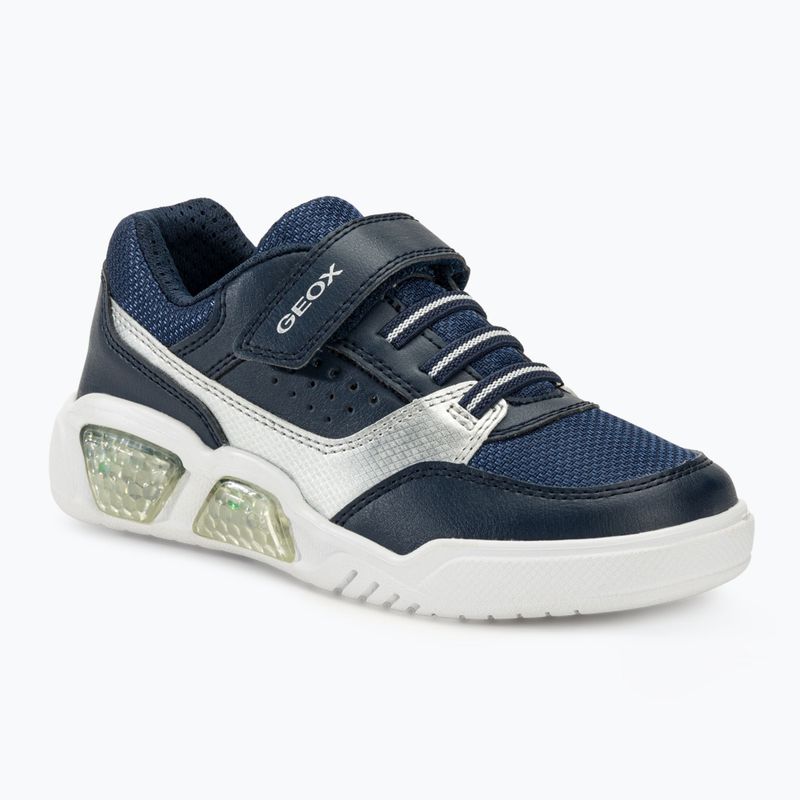 Boty junior Geox Illuminus ocean blue/silver 