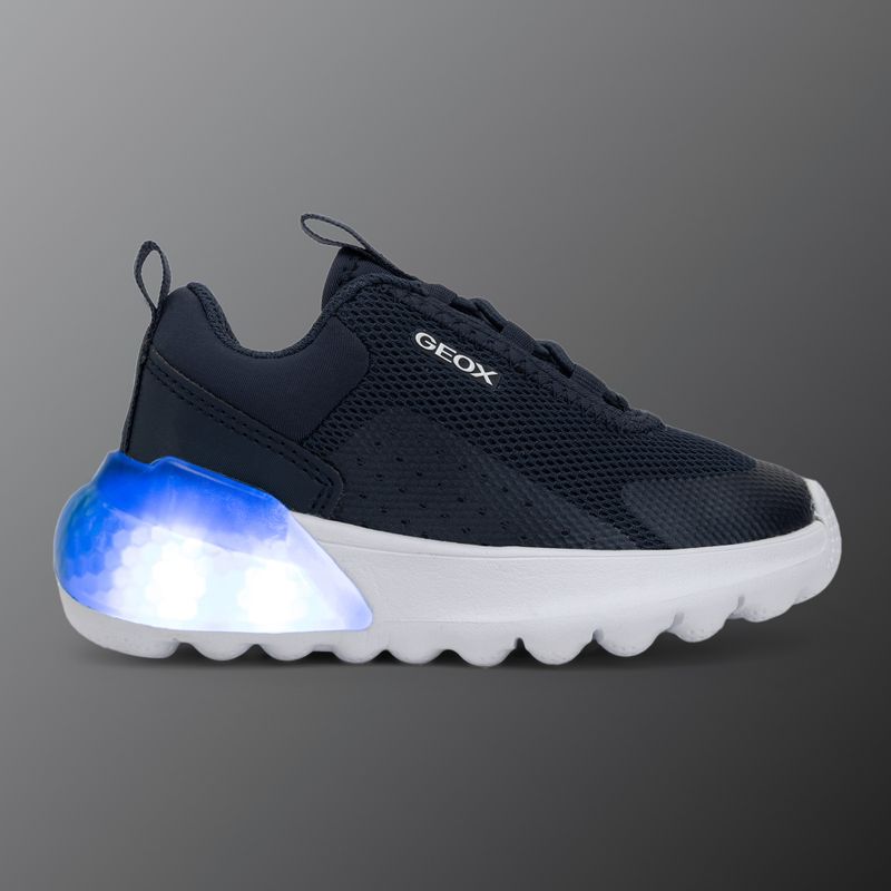 Juniorské boty Geox Activart Illuminus navy 8