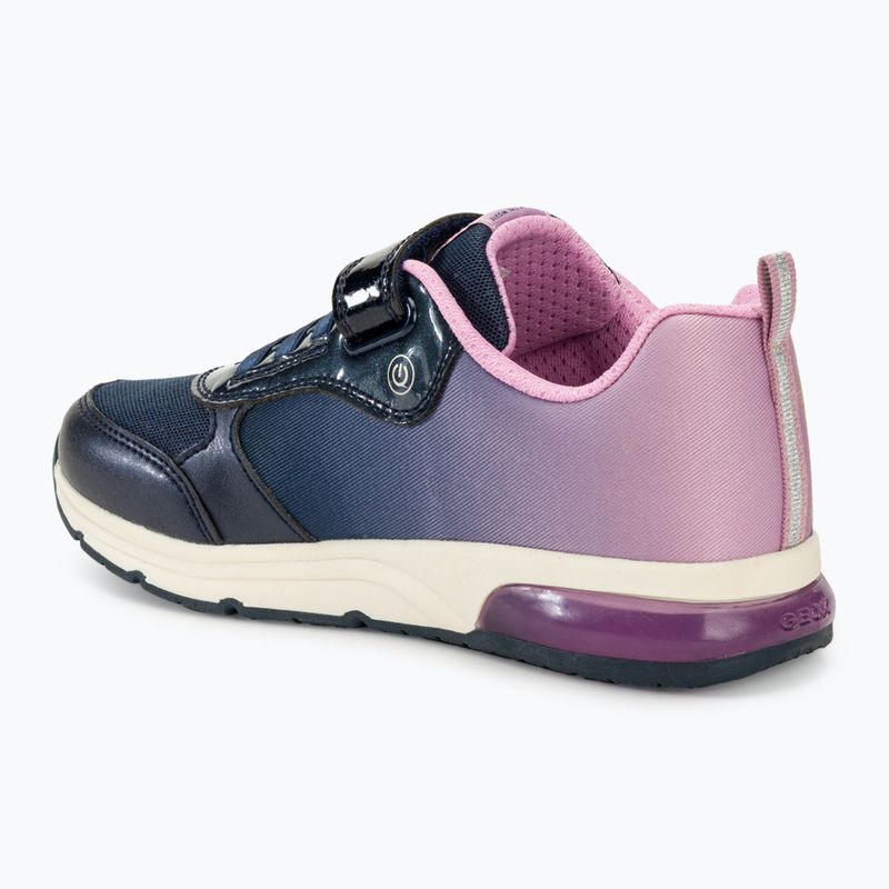 Boty junior Geox Spaceclub navy/lavender 3