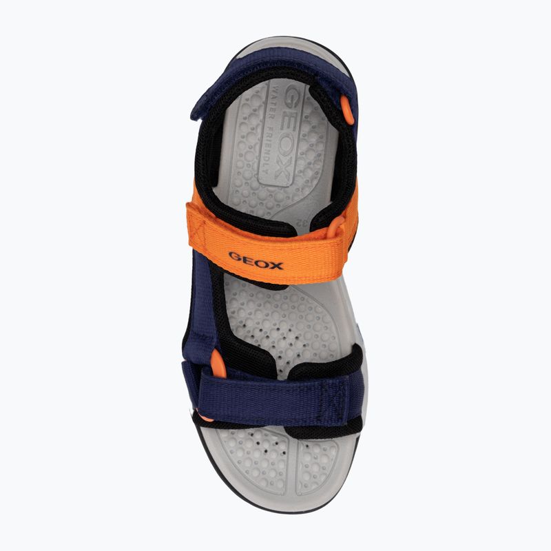 Juniorské sandály Geox Borealis ocean blue/orange 5