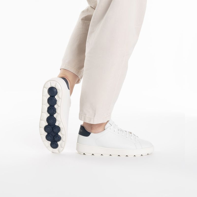 Dámské boty Geox Spherica Ecub-1 white/ocean blue  2