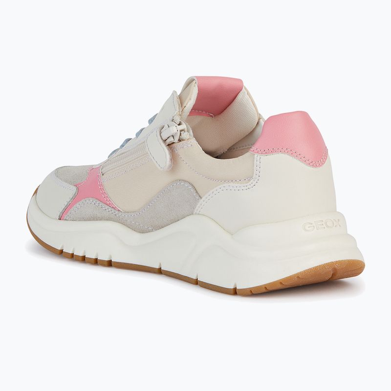 Boty junior Geox Mawazy light ivory/light coral  10