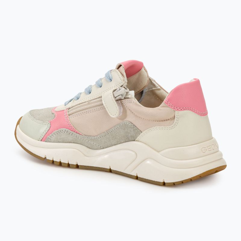 Boty junior Geox Mawazy light ivory/light coral  3