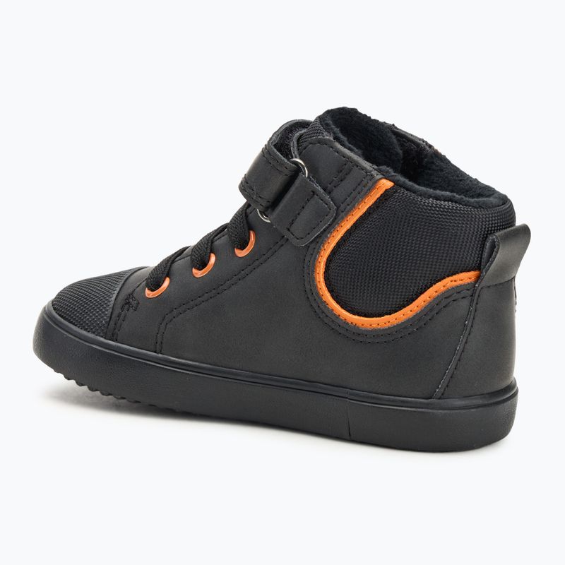 Dětské boty Geox Gisli black/dark orange 3