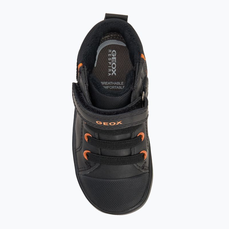 Dětské boty Geox Gisli black/dark orange 5