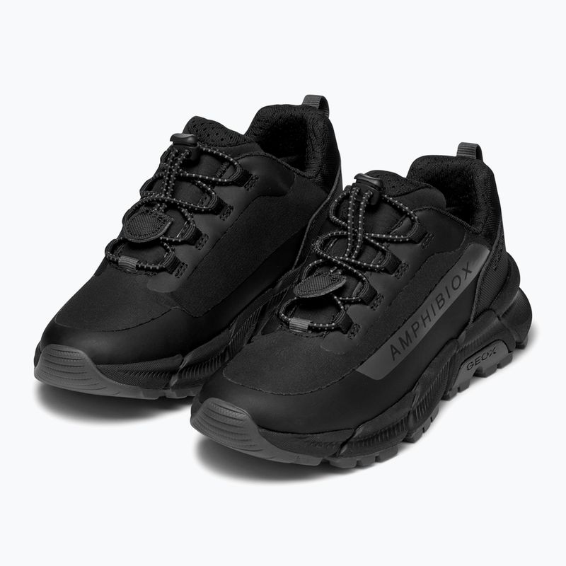 Juniorské boty  Geox Flexyper Plus ABX black/dark grey 10
