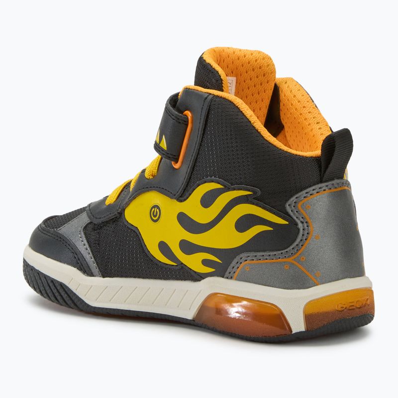 Juniorské boty  Geox Inek black/yellow 2