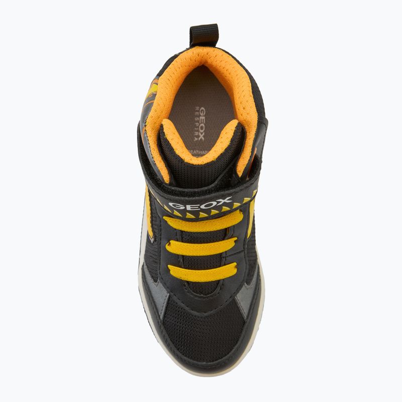 Juniorské boty  Geox Inek black/yellow 5