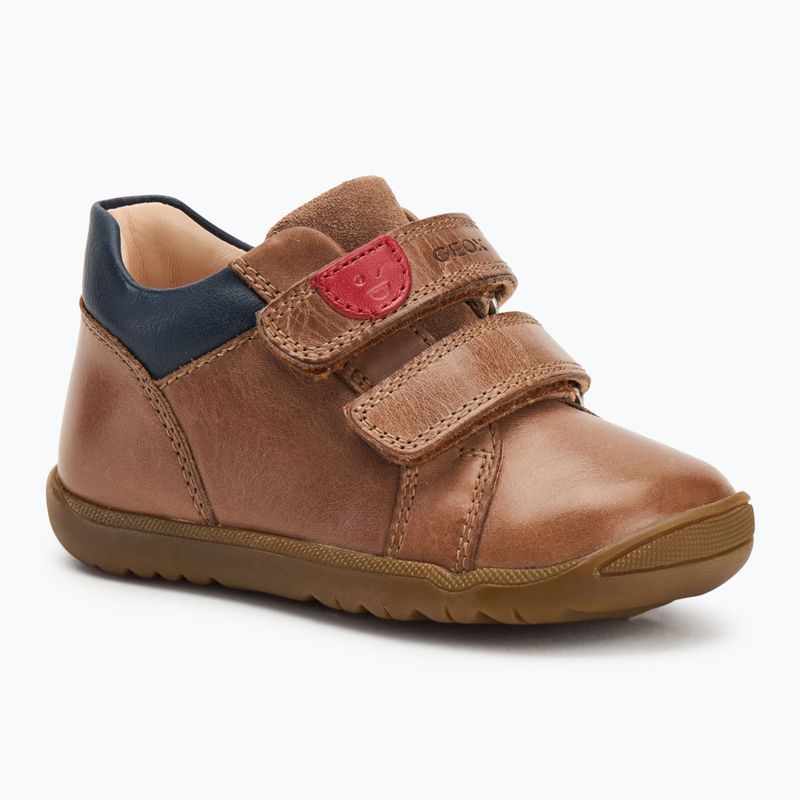 Dětské boty Geox Macchia cognac